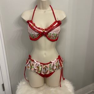 Custom Luxury Sexy Strawberry Shortcake Halloween Costume Rave EDC Cosplay